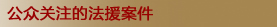 公 众 关 注 的 法 援 案 件